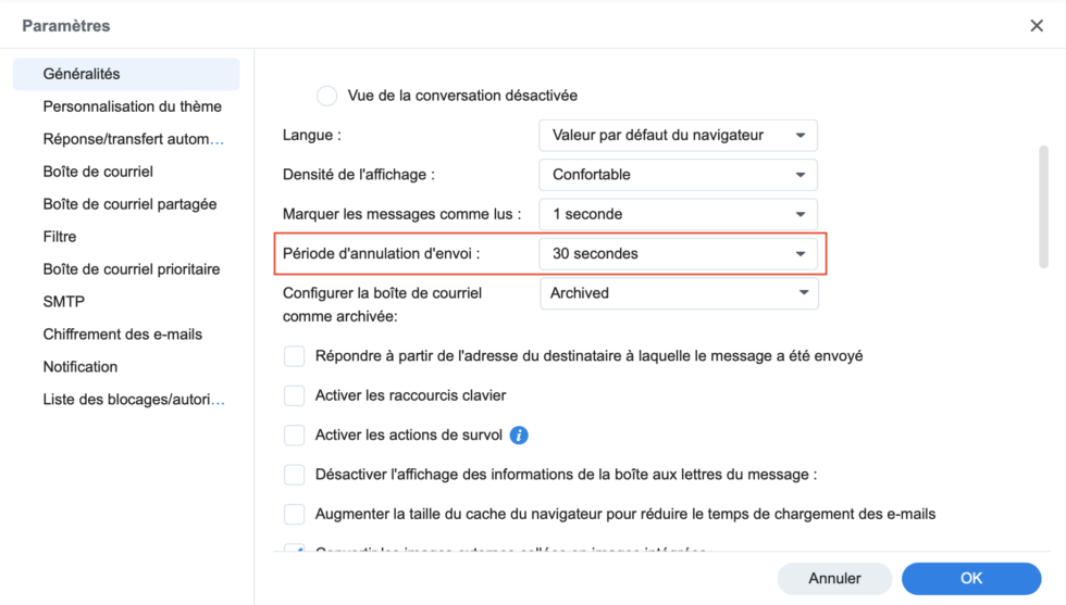 message annuler entretien